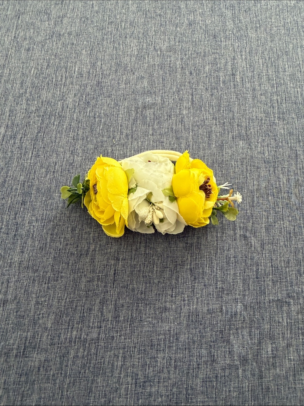 Yellow & Cream Floral Headband